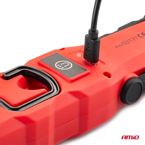 Amio - ΦΑΚΟΣ WT02 12/24/230V/MICRO USB COB LED 150/300lm 3W ΜΕ ΜΑΓΝΗΤΙΚΗ ΒΑΣΗ+ΓΑΝΤΖΟΣ - 1 τεμ. (02171/AM)