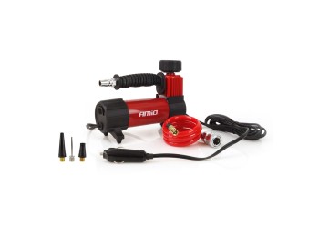 Amio - ΚΟΜΠΡΕΣΕΡ ΑΕΡΑ ΕΛΑΣΤΙΚΩΝ ΜΕΤΑΛΛΙΚΟ ACOMP-05 12V 100psi 7bar 28l/min ΜΕ ΦΙΣ ΑΝΑΠΤΗΡΑ ΚΑΙΚΑΛΩΔΙΟ 300cm - 1 ΤΕΜ. (02179/AM)