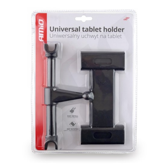 Amio - Βάση στήριξης τάμπλετ (tablet) για προσκέφαλο καθίσματος (161x75mm) )Thold-02 - 1 τεμ. (02187/AM)