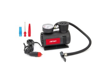 Amio - ΚΟΜΠΡΕΣΕΡ ΑΕΡΑ ΠΛΑΣΤΙΚΟ 12V 20BAR-300PSI (ΜΑΝΟΜΕΤΡΟ/ΦΙΣ/3 ΑΝΤΑΠΤΟΡΕΣ/ΚΑΛΩΔΙΟ 300cm) - 1 ΤΕΜ. (02189/AM)