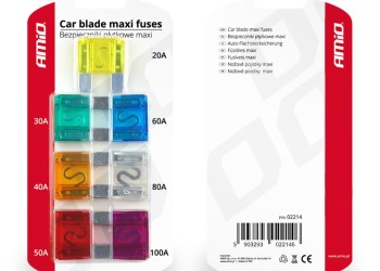Amio - ΑΣΦΑΛΕΙΕΣ MAXI ΔΙΑΦΟΡΕΣ ΣΕ ΚΑΡΤΕΛΑ 1x20A /1x30A / 1x40A / 1x50A / 1x60A / 1x80A / 1x100A – 7 ΤΕΜ. (02214/AM)