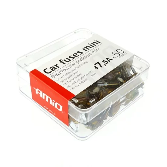 Amio - ΑΣΦΑΛΕΙΕΣ MINI 7.5A - ΚΟΥΤΙ 50 ΤΕΜ. (02218/AM)