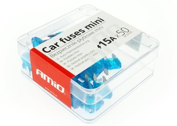 Amio - ΑΣΦΑΛΕΙΕΣ MINI 15A - ΚΟΥΤΙ 50 ΤΕΜ. (02220/AM)