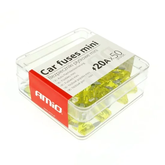 Amio - ΑΣΦΑΛΕΙΕΣ MINI 20A - ΚΟΥΤΙ 50 ΤΕΜ. (02221/AM)