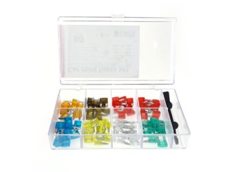 Amio - ΑΣΦΑΛΕΙΕΣ MINI 80ΤΕΜ ΔΙΑΦΟΡΕΣ ΣΕ ΚΟΥΤΙ 10x5A/10x7.5A/20x10A/10x15A/10x20A/10x25A/10x30A (02225/AM)