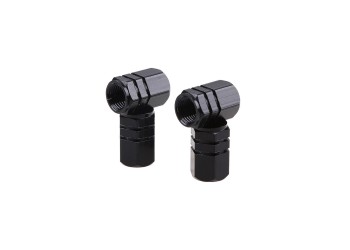 Amio - ΚΑΠΑΚΙΑ ΒΑΛΒΙΔΩΝ ΑΛΟΥΜΙΝΙΟΥ ΜΑΥΡΑ – 4 ΤΕΜ. (02237/AM)