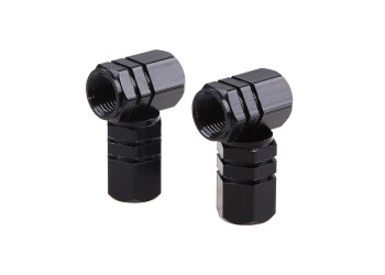 Amio - ΚΑΠΑΚΙΑ ΒΑΛΒΙΔΩΝ ΑΛΟΥΜΙΝΙΟΥ ΜΑΥΡΑ – 4 ΤΕΜ. (02237/AM)