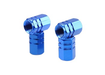 Amio - ΚΑΠΑΚΙΑ ΒΑΛΒΙΔΩΝ ΑΛΟΥΜΙΝΙΟΥ ΜΠΛΕ – 4 ΤΕΜ. (02239/AM)