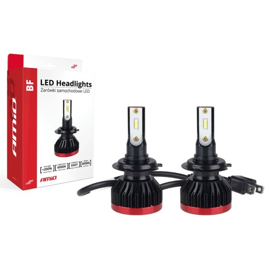 Amio - H7 BF-SERIES 6-18V 50W ETi-1860 2X25W 6.000K 3100lm LED (ΜΕ ΑΝΕΜΙΣΤΗΡΑΚΙ) -2ΤΕΜ (02242/AM)