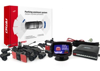 Amio - ΣΥΣΤΗΜΑ ΠΑΡΚΑΡΙΣΜΑΤΟΣ 12V ΜΕ 8 ΑΙΣΘΗΤΗΡΕΣ ΤΥΠΟΥ INSIDE MOUNT (ΜΑΥΡΟ) 16,5 mm ΚΑΙ BUZZER (ΜΟΝΟ ΗΧΟΣ) - 1 τεμ. (02254/AM)