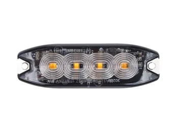 Amio - ΣΤΡΟΜΠΟ 12/24V 10x3x0,9cm ΠΟΡΤΟΚΑΛΙ 4LED 12W (4x3W) R65 R10 IP68 - 1 ΤΕΜ. (02298/AM)