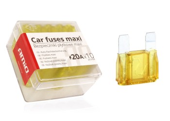 Amio - ΑΣΦΑΛΕΙΕΣ MAXI 20A ΣΕ ΚΟΥΤΙ - 10 ΤΕΜ. (02324/AM)