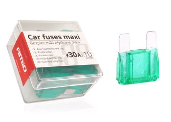Amio - ΑΣΦΑΛΕΙΕΣ MAXI 30A ΣΕ ΚΟΥΤΙ - 10 ΤΕΜ. (02325/AM)