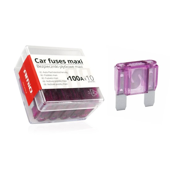 Amio - ΑΣΦΑΛΕΙΕΣ MAXI 100A ΣΕ ΚΟΥΤΙ - 10 ΤΕΜ. (02330/AM)