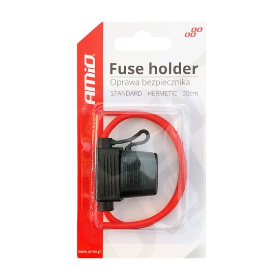 Amio - ΣΤΕΓΑΝΗ ΑΣΦΑΛΕΙΟΘΗΚΗ ΓΙΑ STANDARD ΑΣΦΑΛΕΙΕΣ ΜΕ ΚΑΛΩΔΙΟ 30CM - 1 ΤΕΜ. (02337/AM)