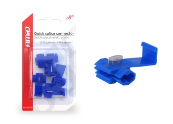 Amio - ΚΛΕΦΤΗΣ ΡΕΥΜΑΤΟΣ ΑΠΟ ΚΑΛΩΔΙΟ ΜΠΛΕ 15A - 5 ΤΕΜ. (02341/AM)