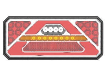 Amio - ΦΑΝΑΡΙ ΠΙΣΙΝΟ ΔΕΞΙ RCL-02-R 10-30V LED 236x104x40mm ΜΕ ΚΑΛΩΔΙΟ 1ΤΕΜ (02365/AM)