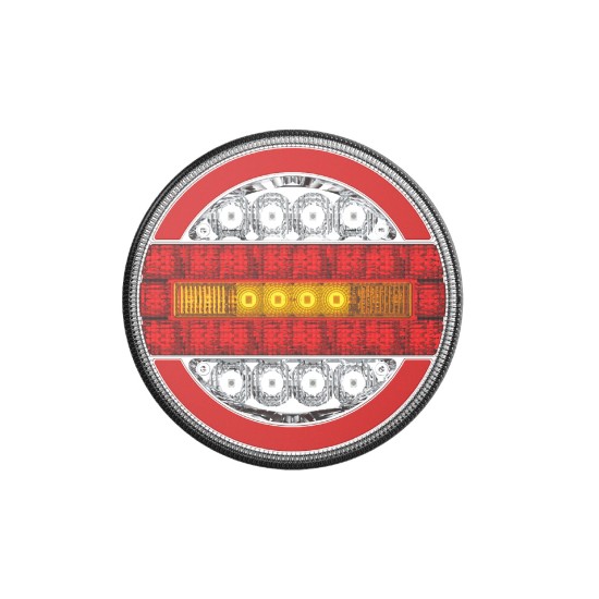 Amio - ΦΑΝΑΡΙ ΠΙΣΙΝΟ RCL-07-LR 10-30V LED ΣΤΡΟΓΓΥΛΟ Φ140x38mm ΜΕ ΚΑΛΩΔΙΟ 1ΤΕΜ (02372/AM)