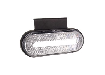 Amio - ΦΩΣ ΟΓΚΟΥ ΦΟΡΤΗΓΟΥ LED ΛΕΥΚΟ ΟΒΑΛ 10-30V 124x49x22mm ΑΔΙΑΒΡΟΧΟ OM-01-W 1ΤΕΜ. (02375/AM)