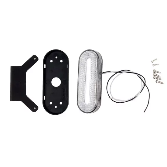 Amio - ΦΩΣ ΟΓΚΟΥ ΦΟΡΤΗΓΟΥ LED ΛΕΥΚΟ ΟΒΑΛ 10-30V 124x49x22mm ΑΔΙΑΒΡΟΧΟ OM-01-W 1ΤΕΜ. (02375/AM)