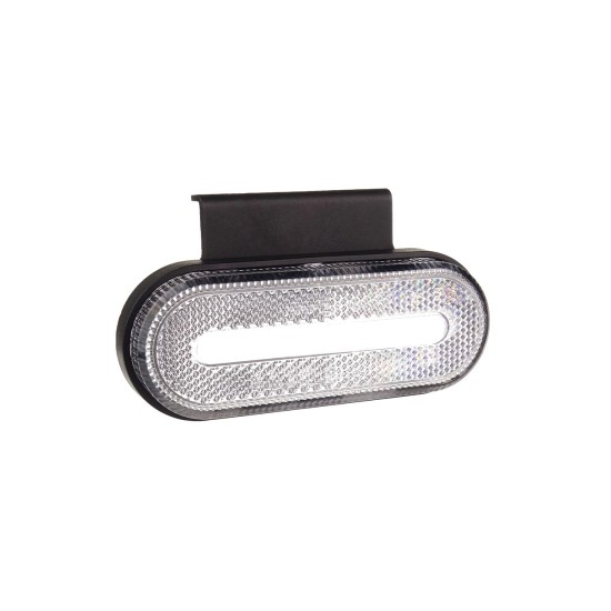 Amio - ΦΩΣ ΟΓΚΟΥ ΦΟΡΤΗΓΟΥ LED ΛΕΥΚΟ ΟΒΑΛ 10-30V 124x49x22mm ΑΔΙΑΒΡΟΧΟ OM-01-W 1ΤΕΜ. (02375/AM)