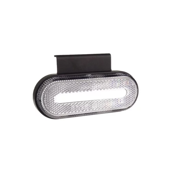 Amio - ΦΩΣ ΟΓΚΟΥ ΦΟΡΤΗΓΟΥ LED ΛΕΥΚΟ ΟΒΑΛ 10-30V 124x49x22mm ΑΔΙΑΒΡΟΧΟ OM-01-W 1ΤΕΜ. (02375/AM)