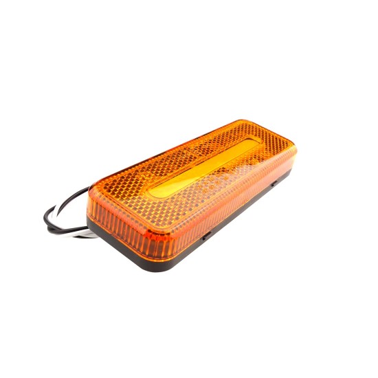 Amio - ΦΩΣ ΟΓΚΟΥ ΦΟΡΤΗΓΟΥ LED ΠΟΡΤΟΚΑΛΙ 10-30V 124x49x22mm ΑΔΙΑΒΡΟΧΟ OM-02-O 1ΤΕΜ. (02376/AM)