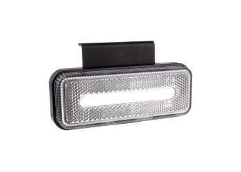 Amio - ΦΩΣ ΟΓΚΟΥ ΦΟΡΤΗΓΟΥ LED ΛΕΥΚΟ 10-30V 124x49x22mm ΑΔΙΑΒΡΟΧΟ OM-02-W 1ΤΕΜ. (02377/AM)