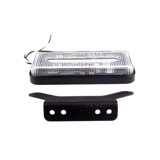 Amio - ΦΩΣ ΟΓΚΟΥ ΦΟΡΤΗΓΟΥ LED ΛΕΥΚΟ 10-30V 124x49x22mm ΑΔΙΑΒΡΟΧΟ OM-02-W 1ΤΕΜ. (02377/AM)
