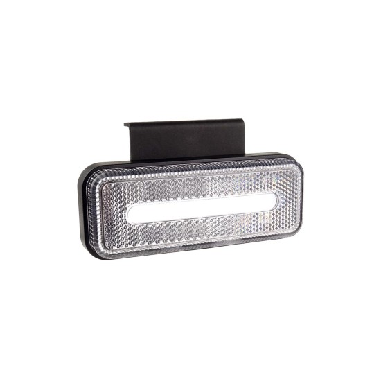 Amio - ΦΩΣ ΟΓΚΟΥ ΦΟΡΤΗΓΟΥ LED ΛΕΥΚΟ 10-30V 124x49x22mm ΑΔΙΑΒΡΟΧΟ OM-02-W 1ΤΕΜ. (02377/AM)