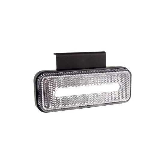 Amio - ΦΩΣ ΟΓΚΟΥ ΦΟΡΤΗΓΟΥ LED ΛΕΥΚΟ 10-30V 124x49x22mm ΑΔΙΑΒΡΟΧΟ OM-02-W 1ΤΕΜ. (02377/AM)