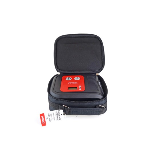 Amio - ΚΟΜΠΡΕΣΕΡ ΑΕΡΑ ΕΛΑΣΤΙΚΩΝ ΨΗΦΙΑΚΟ 12V 150psi 10bar ΜΕ LED ΦΑΚΟ & ΚΑΛΩΔΙΟ 300cm - 1 τεμ. (02380/AM)