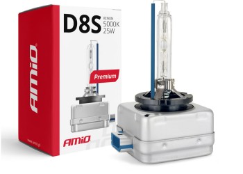 Amio - ΑΝΤΑΛΛΑΚΤΙΚΗ ΛΑΜΠΑ PREMIUM D8S 12V 5.000k 25W - 1 TEM. (02395/AM)
