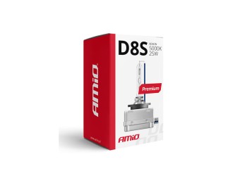 Amio - ΑΝΤΑΛΛΑΚΤΙΚΗ ΛΑΜΠΑ PREMIUM D8S 12V 5.000k 25W - 1 TEM. (02395/AM)