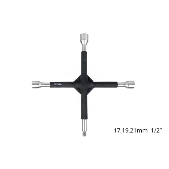 Amio - ΣΤΑΥΡΟΣ ΓΙΑ ΜΠΟΥΛΟΝΙΑ ΜΕ ΠΡΟΣΤΑΤΕΥΤΙΚΟ ΛΑΣΤΙΧΟ 17-19-21-1/2 – 1 ΤΕΜ. (02402/AM)