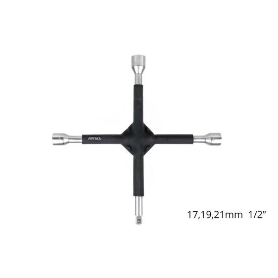 Amio - ΣΤΑΥΡΟΣ ΓΙΑ ΜΠΟΥΛΟΝΙΑ ΜΕ ΠΡΟΣΤΑΤΕΥΤΙΚΟ ΛΑΣΤΙΧΟ 17-19-21-1/2 – 1 ΤΕΜ. (02402/AM)