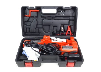 Amio - ΓΡΥΛΟΣ ΜΗΧΑΝΙΚΟΣ-ΗΛΕΚΤΡΙΚΟΣ 3.000KG 12V ΜΕ ΒΑΛΙΤΣΑΚΙ (ΥΨΟΣ 120-350mm) - 1 ΤΕΜ. (02406/AM)