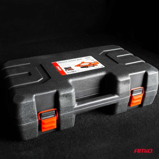 Amio - ΓΡΥΛΟΣ ΜΗΧΑΝΙΚΟΣ-ΗΛΕΚΤΡΙΚΟΣ 3.000KG 12V ΜΕ ΒΑΛΙΤΣΑΚΙ (ΥΨΟΣ 120-350mm) - 1 ΤΕΜ. (02406/AM)