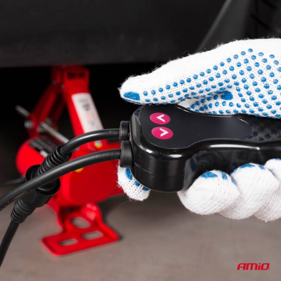 Amio - ΓΡΥΛΟΣ ΜΗΧΑΝΙΚΟΣ-ΗΛΕΚΤΡΙΚΟΣ 3.000KG 12V ΜΕ ΒΑΛΙΤΣΑΚΙ (ΥΨΟΣ 120-350mm) - 1 ΤΕΜ. (02406/AM)