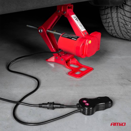 Amio - ΓΡΥΛΟΣ ΜΗΧΑΝΙΚΟΣ-ΗΛΕΚΤΡΙΚΟΣ 3.000KG 12V ΜΕ ΒΑΛΙΤΣΑΚΙ (ΥΨΟΣ 120-350mm) - 1 ΤΕΜ. (02406/AM)