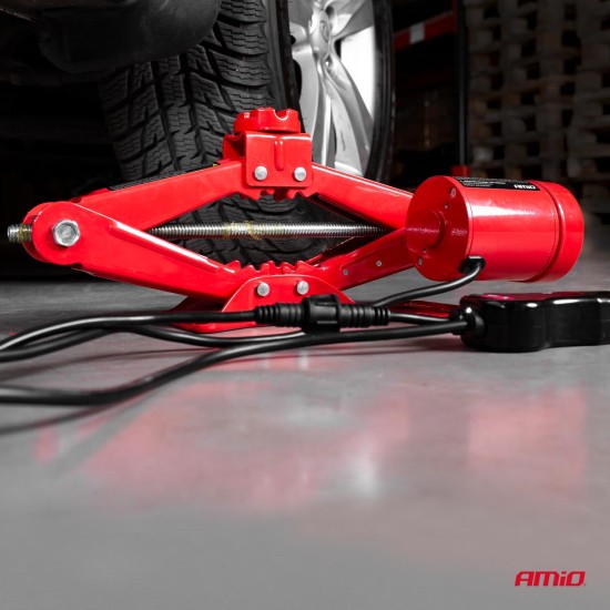 Amio - ΓΡΥΛΟΣ ΜΗΧΑΝΙΚΟΣ-ΗΛΕΚΤΡΙΚΟΣ 3.000KG 12V ΜΕ ΒΑΛΙΤΣΑΚΙ (ΥΨΟΣ 120-350mm) - 1 ΤΕΜ. (02406/AM)