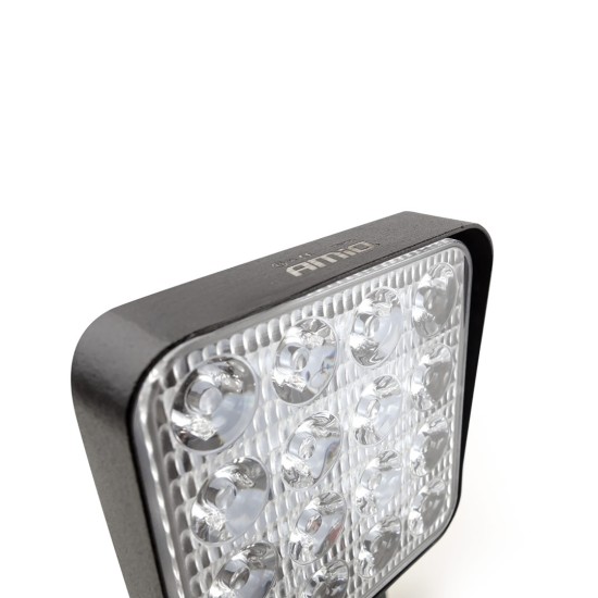 Amio - ΠΡΟΒΟΛΕΑΣ ΕΡΓΑΣΙΑΣ WORKING LAMP FLOOD 16LED 3030 9-36V 3840lm 6000K 110x110mm AWL10 – 1 ΤΕΜ. (02424/AM)