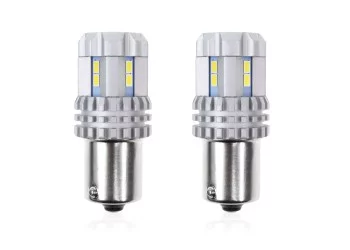 Amio - P21W BA15s 12/24V 22LED SMD ULTRABRIGHT CANBUS ΛΕΥΚΟ 2ΤΕΜ. (02449/AM)