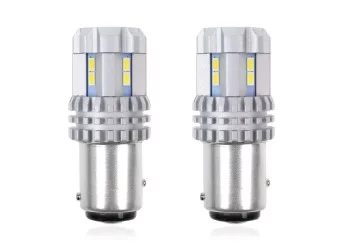Amio - P21/5W BAY15d 12/24V 22 LED SMD ULTRABRIGHT 3020 CANBUS ΛΕΥΚΟ 2ΤΕΜ. (02450/AM)
