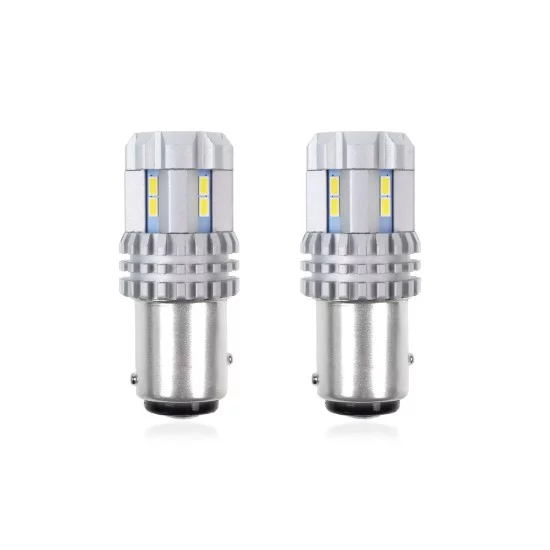 Amio - P21/5W BAY15d 12/24V 22 LED SMD ULTRABRIGHT 3020 CANBUS ΛΕΥΚΟ 2ΤΕΜ. (02450/AM)