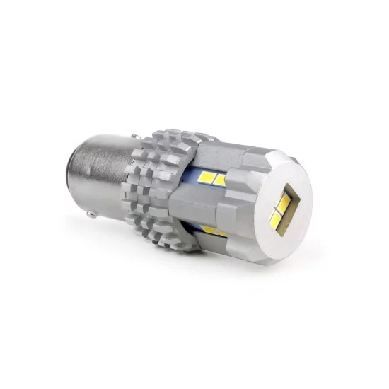 Amio - P21/5W BAY15d 12/24V 22 LED SMD ULTRABRIGHT 3020 CANBUS ΛΕΥΚΟ 2ΤΕΜ. (02450/AM)