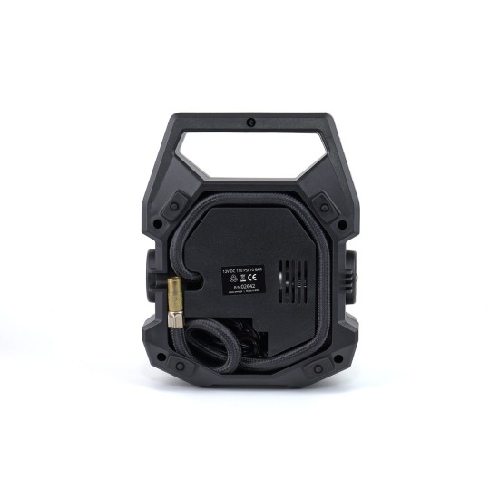 Amio - ΚΟΜΠΡΕΣΕΡ ΑΕΡΑ 12V 10bar/150psi ΜΕ 3 ΑΝΤΑΠΤΟΡΕΣ ΚΑΙ ΨΗΦΙΑΚΗ ΕΝΔΕΙΞΗ ACOMP-17 AMIO - 1 τεμ. (02642/AM)