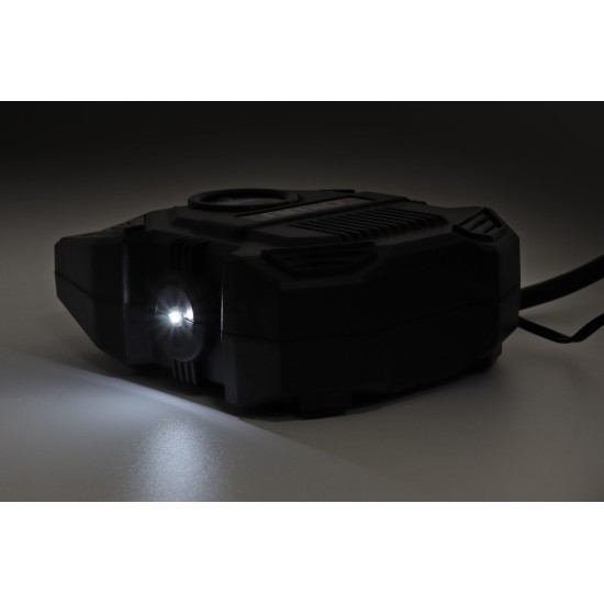 Amio - ΚΟΜΠΡΕΣΕΡ ΑΕΡΑ 12V 10bar/150psi ΜΕ 3 ΑΝΤΑΠΤΟΡΕΣ ΚΑΙ ΨΗΦΙΑΚΗ ΕΝΔΕΙΞΗ ACOMP-17 AMIO - 1 τεμ. (02642/AM)