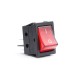 Amio - ΔΙΑΚΟΠΤΗΣ ΤΕΤΡΑΓΩΝΟΣ ΜΕ ΚΟΚΚΙΝΟ LED - 1 τεμ. (02462/AM)