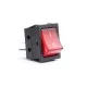 Amio - ΔΙΑΚΟΠΤΗΣ ΤΕΤΡΑΓΩΝΟΣ ΜΕ ΚΟΚΚΙΝΟ LED - 1 τεμ. (02462/AM)
